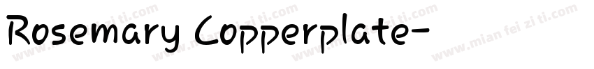 Rosemary Copperplate字体转换